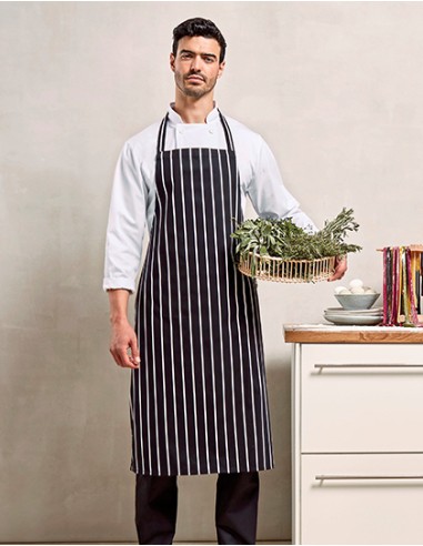P-PR110-Striped Bib Apron